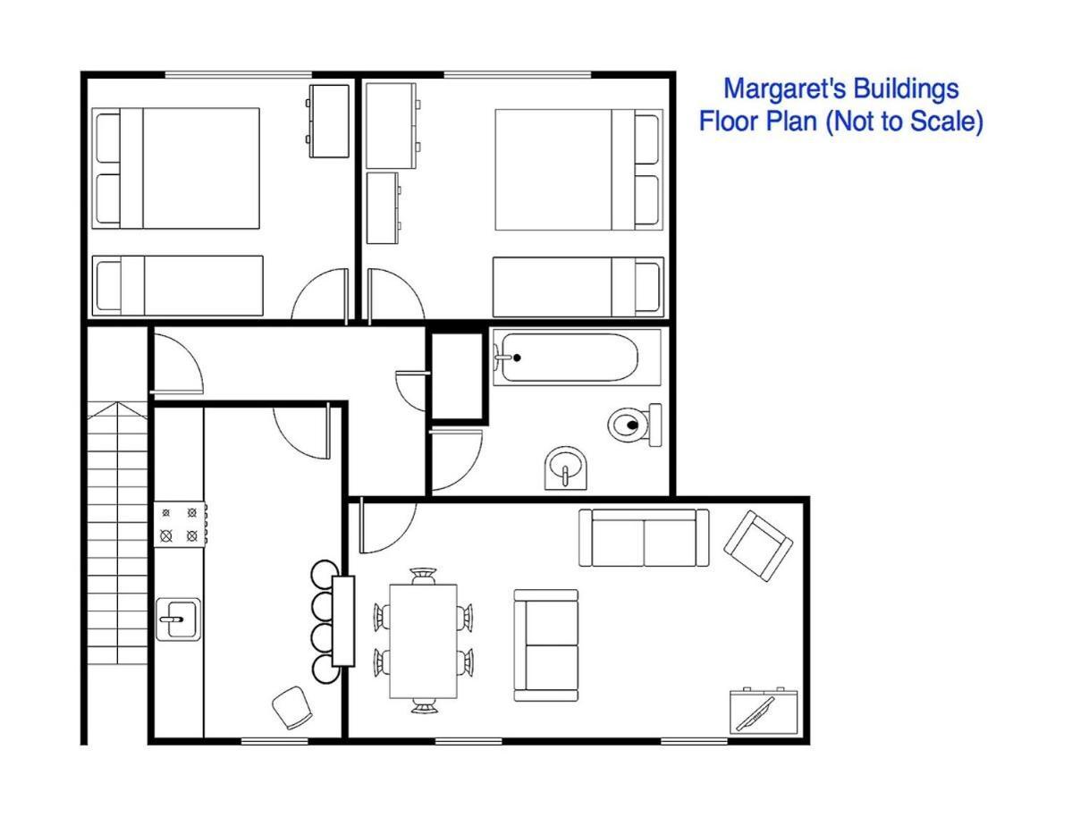 Spacious City Centre Apartment Бат Экстерьер фото